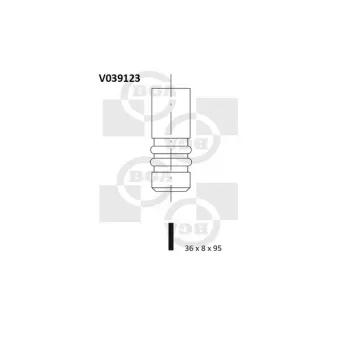 Soupape d'admission BGA V039123