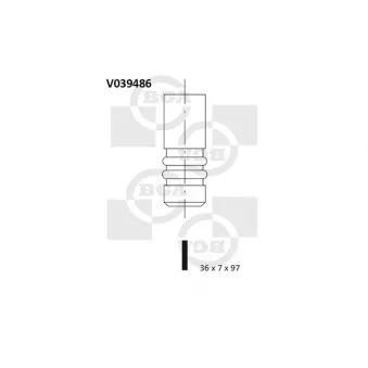 Soupape d'admission BGA V039486