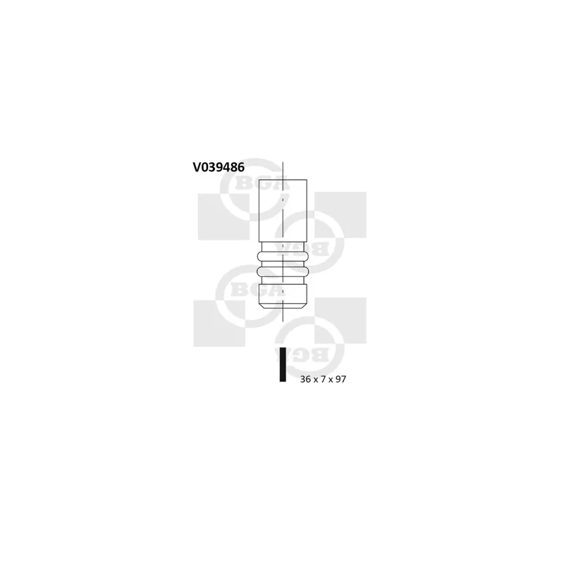 Soupape d'admission BGA V039486
