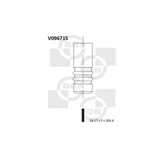 Soupape d'admission BGA V096715