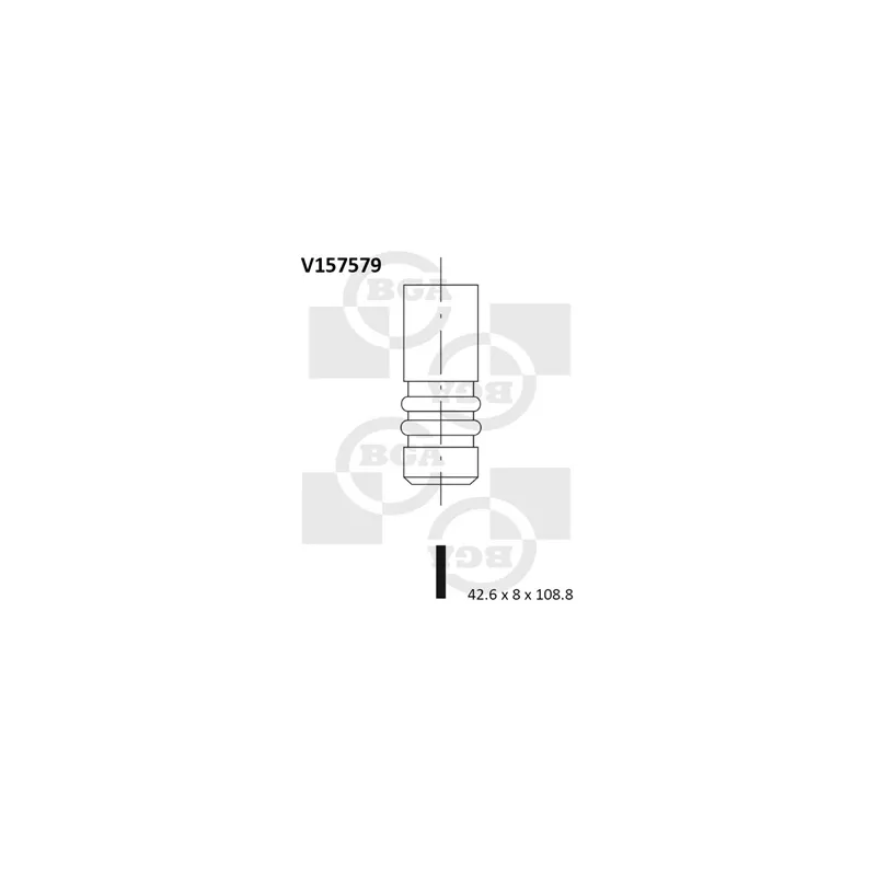 Soupape d'admission BGA V157579