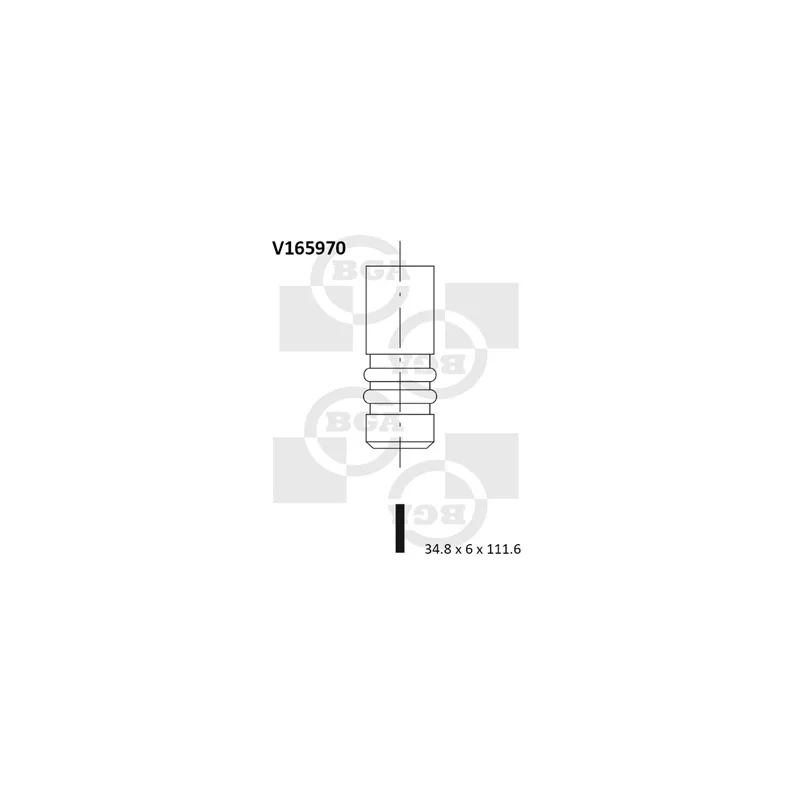 Soupape d'admission BGA V165970