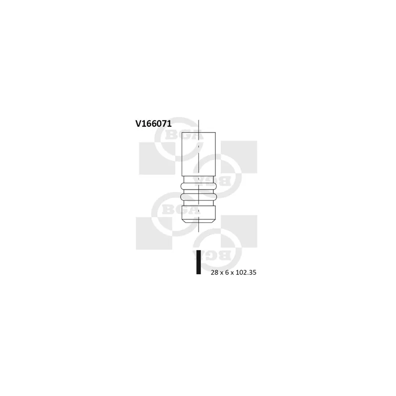 Soupape d'émission BGA V166071