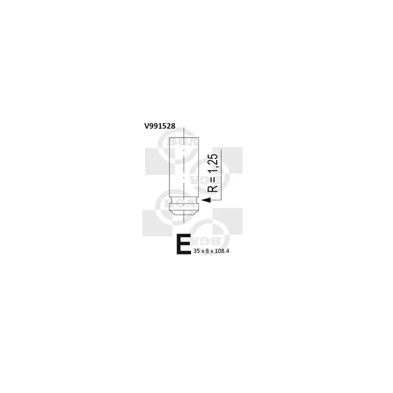 Soupape d'émission BGA V991528