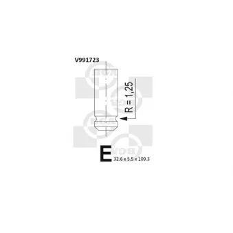 Soupape d'admission BGA V991723