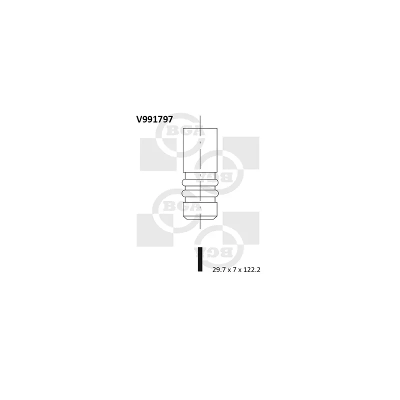 Soupape d'admission BGA V991797