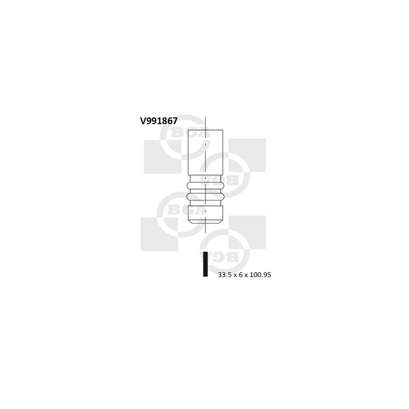 Soupape d'admission BGA V991867