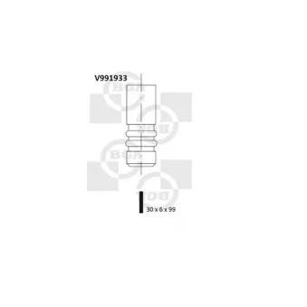 Soupape d'admission BGA V991933