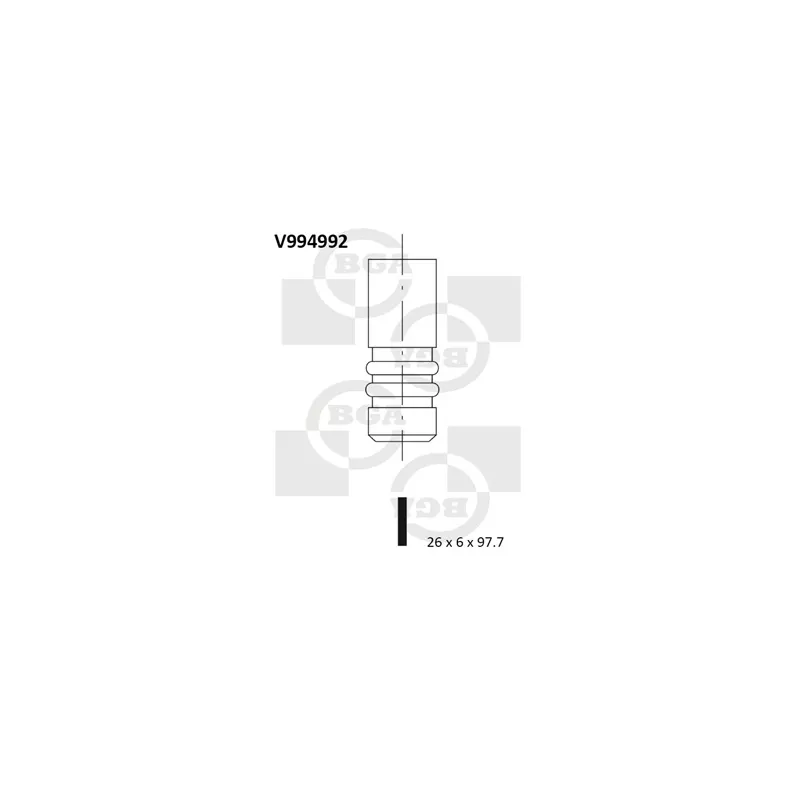 Soupape d'admission BGA V994992
