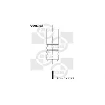 Soupape d'émission BGA V996048