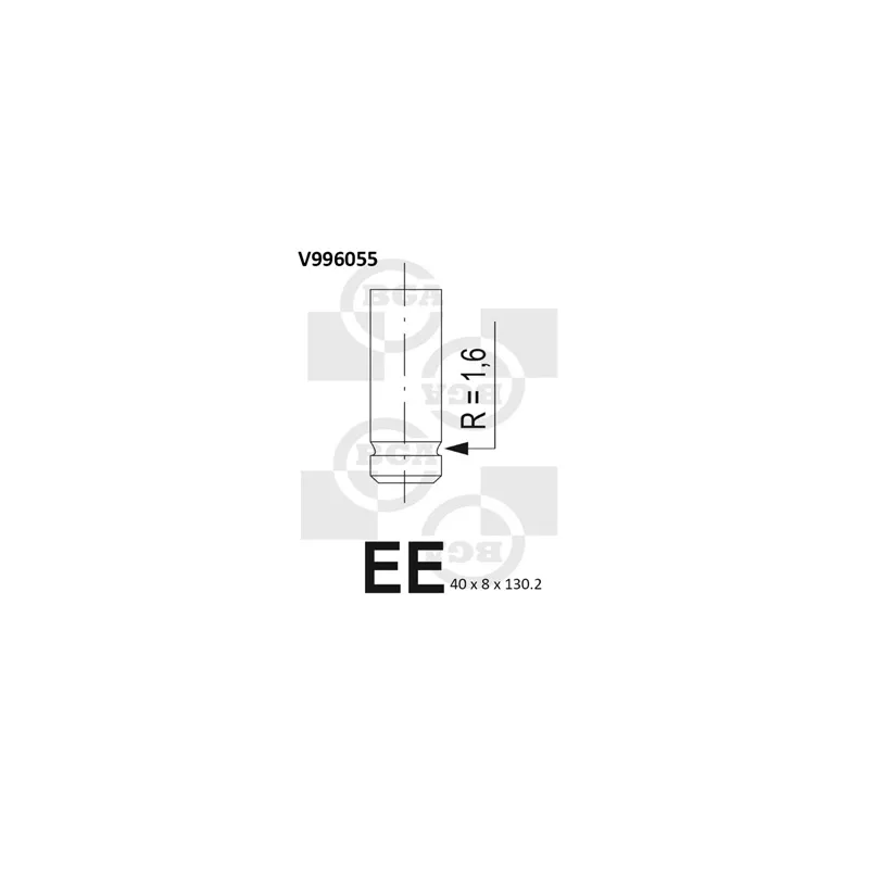 Soupape d'admission BGA V996055