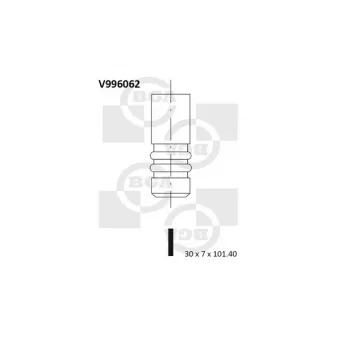 Soupape d'émission BGA V996062