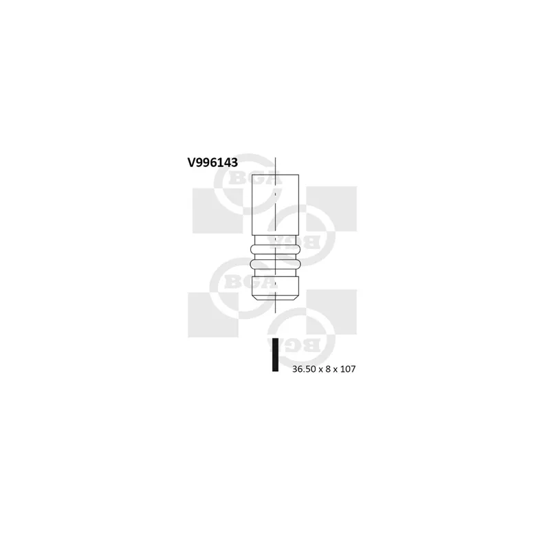Soupape d'admission BGA V996143