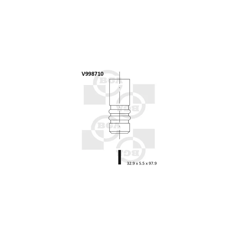 Soupape d'admission BGA V998710