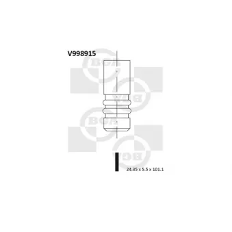 Soupape d'émission BGA V998915
