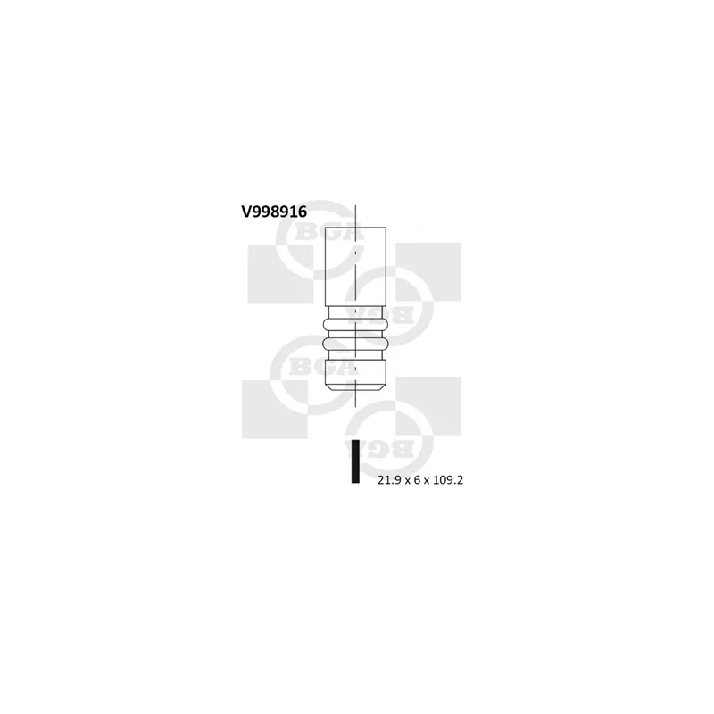 Soupape d'admission BGA V998916