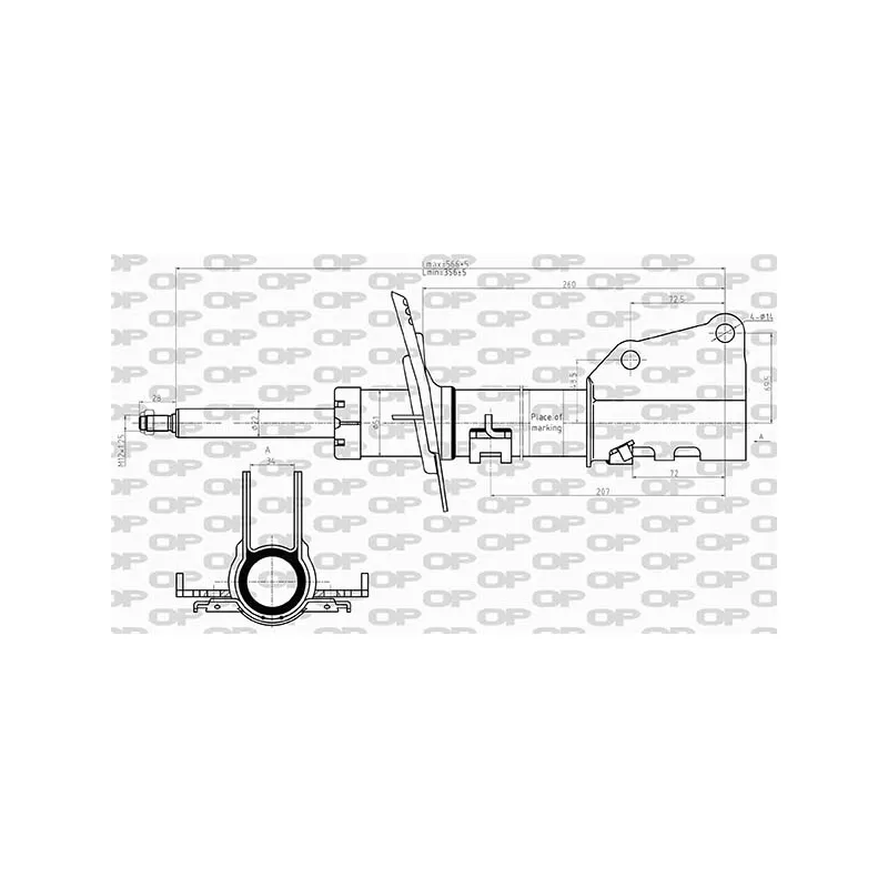 Jeu de 2 amortisseurs avant OPEN PARTS SAB8602.31
