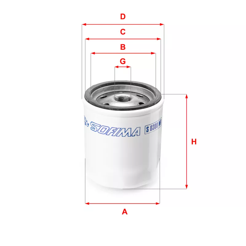 Filtre à carburant SOFIMA S 0300 NR