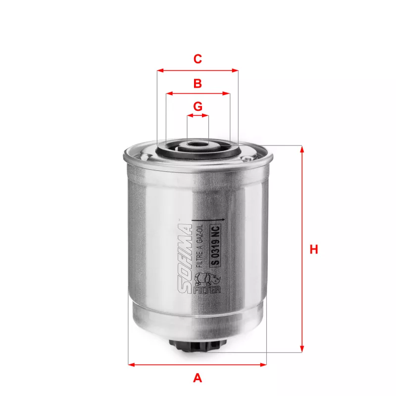 Filtre à carburant SOFIMA S 0319 NC