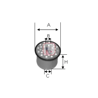 Filtre à carburant SOFIMA S 0910 NC