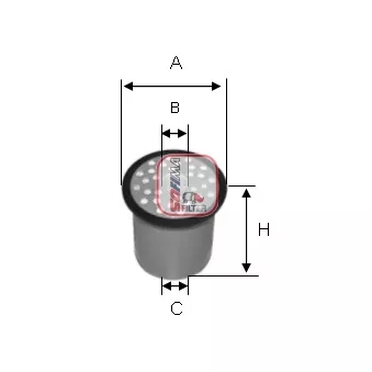 Filtre à carburant SOFIMA S 0912 NC