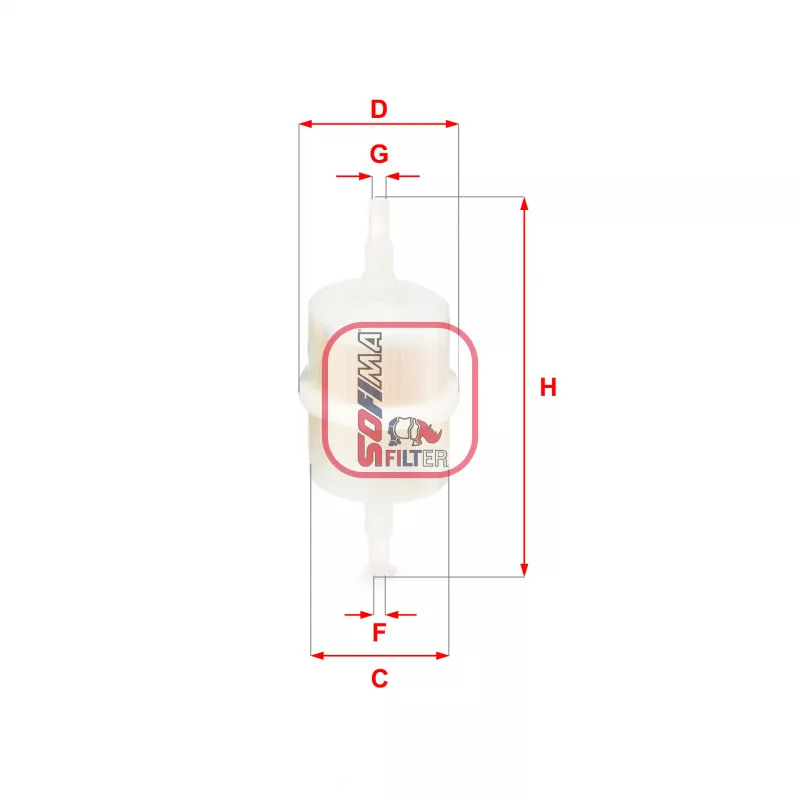 Filtre à carburant SOFIMA S 1012 B