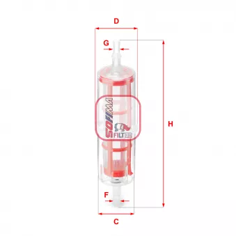 Filtre à carburant SOFIMA S 1015 B