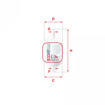Filtre à carburant SOFIMA S 1028 B