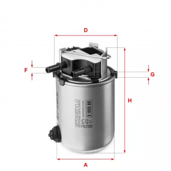 Filtre à carburant SOFIMA S 1095 NR