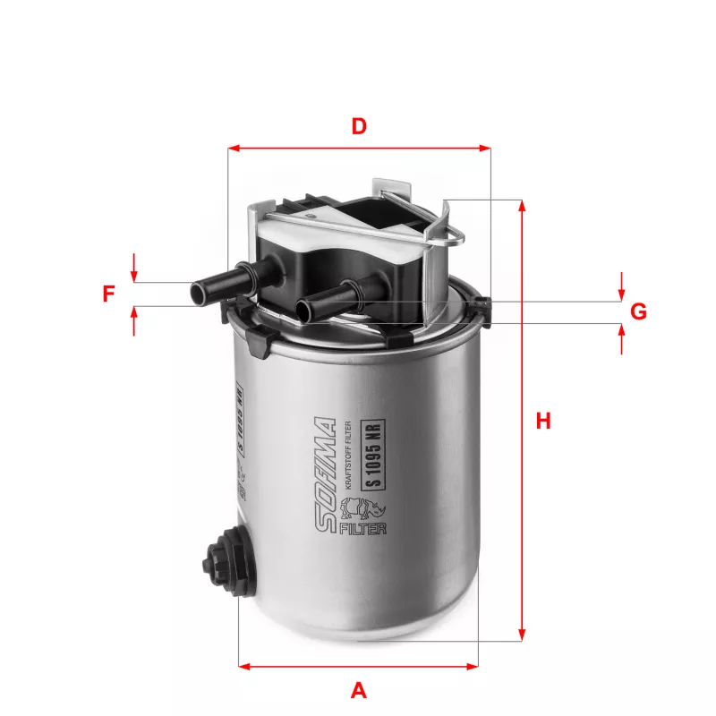 Filtre à carburant SOFIMA S 1095 NR
