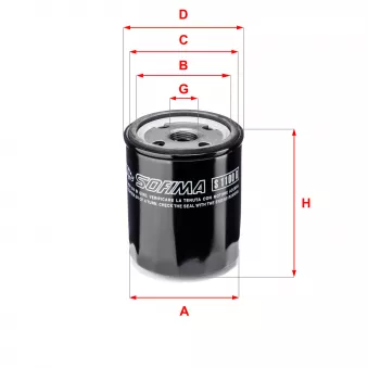 Filtre à huile SOFIMA S 1100 R