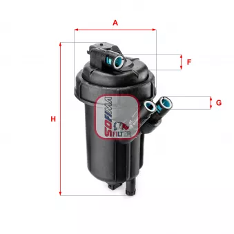 Boîtier, filtre de carburant SOFIMA S 1141 GC
