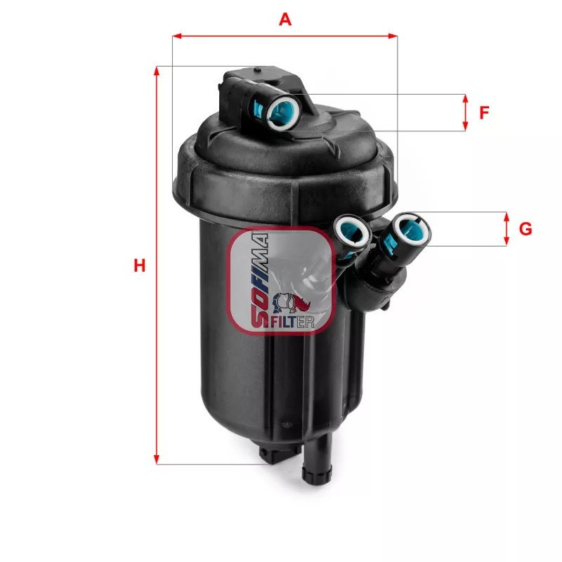 Boîtier, filtre de carburant SOFIMA S 1161 GC