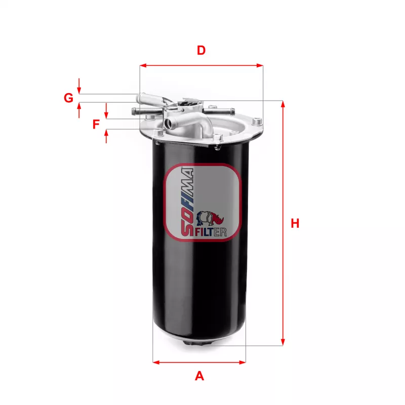 Filtre à carburant SOFIMA S 1411 GC