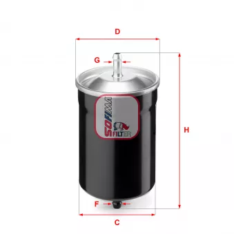 Filtre à carburant SOFIMA S 1500 B