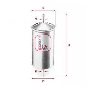Filtre à carburant SOFIMA S 1501 B