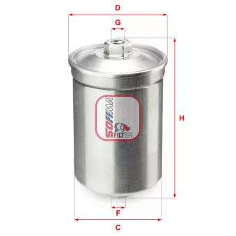 Filtre à carburant SOFIMA S 1502 B
