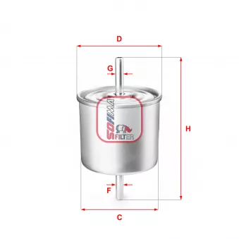 Filtre à carburant SOFIMA S 1514 B