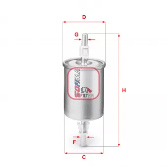 Filtre à carburant SOFIMA S 1515 B