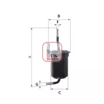 Filtre à carburant SOFIMA S 1517 B