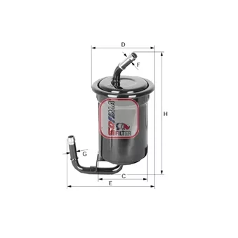 Filtre à carburant SOFIMA S 1519 B