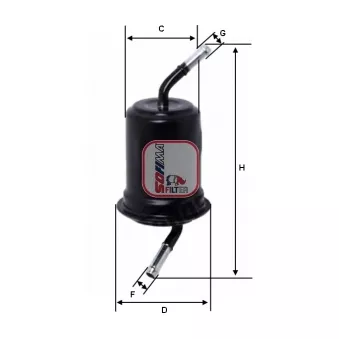 Filtre à carburant SOFIMA S 1520 B