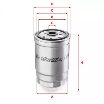 Filtre à carburant SOFIMA S 1528 NR