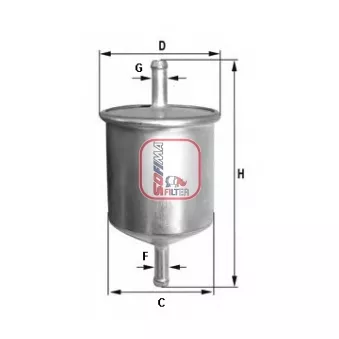 Filtre à carburant SOFIMA S 1529 B