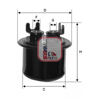 Filtre à carburant SOFIMA S 1539 B