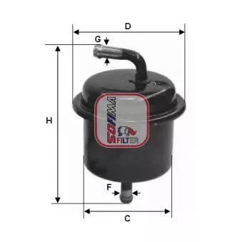 Filtre à carburant SOFIMA S 1543 B