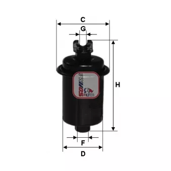 Filtre à carburant SOFIMA S 1551 B