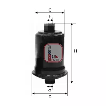 Filtre à carburant SOFIMA S 1556 B