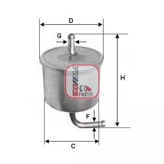 Filtre à carburant SOFIMA S 1581 B