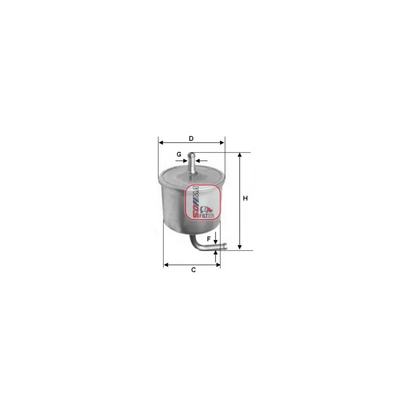Filtre à carburant SOFIMA S 1581 B